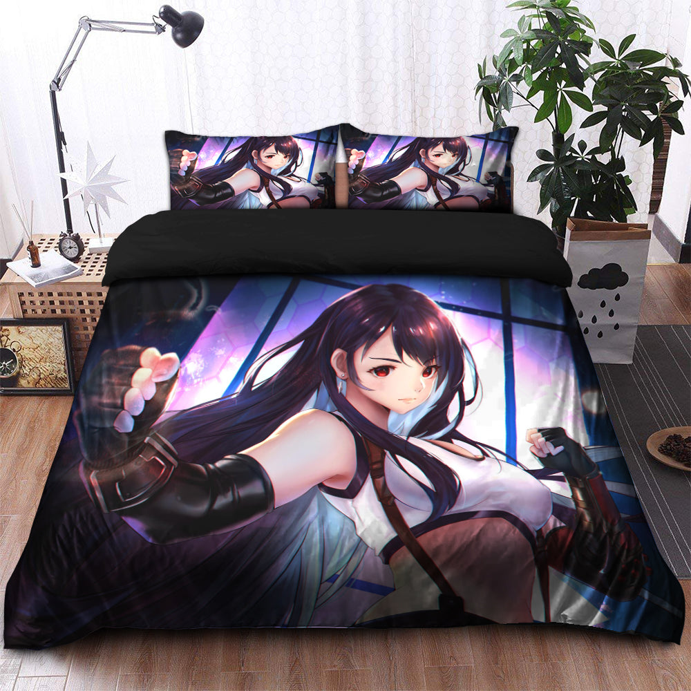 Final Fantasy Tifa Lockhart Bedding Set with Duvet Cover & Pillowcases