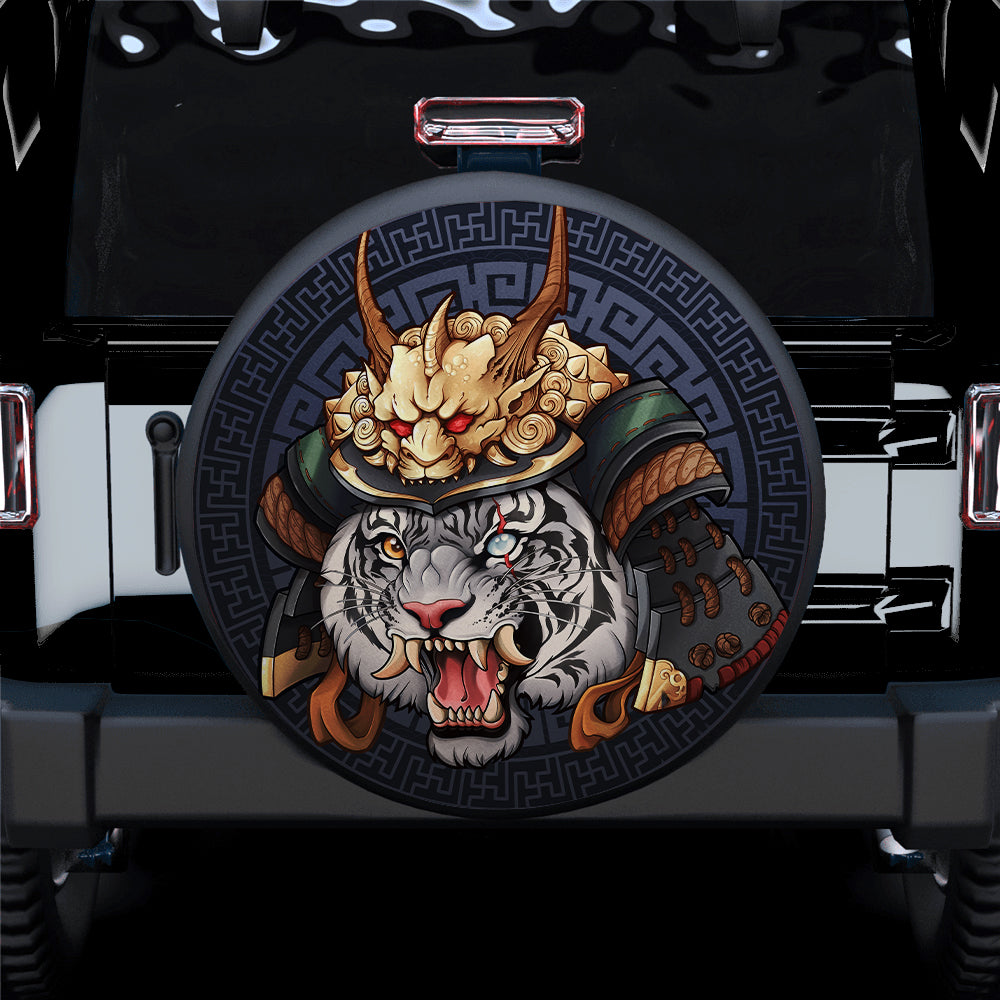 Tiger Samurai Japan Jeep Car Spare Tire Cover for Campers Gift