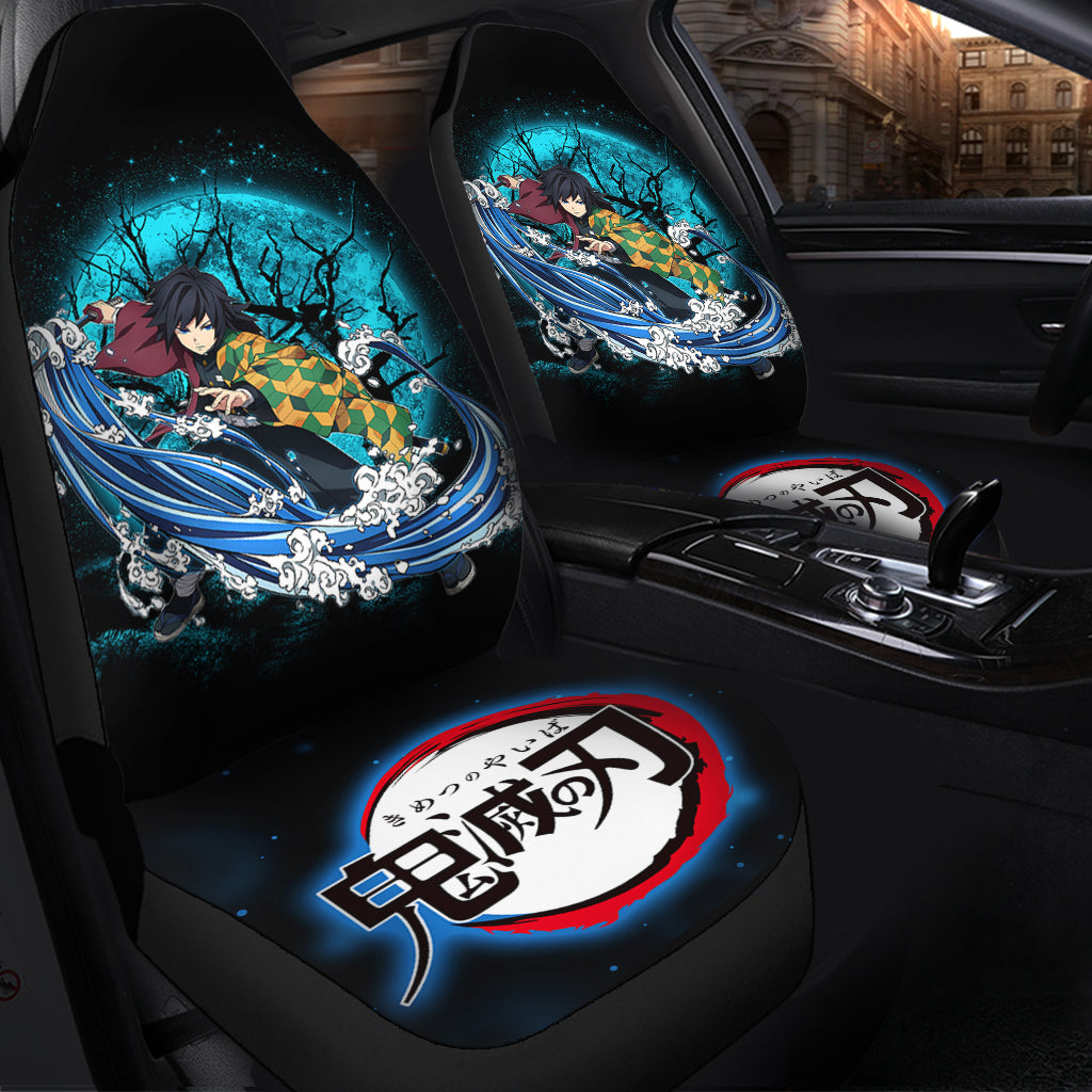 Tomioka Giyuu Demon Slayer Custom Car Seat Covers Protectors Moonlight
