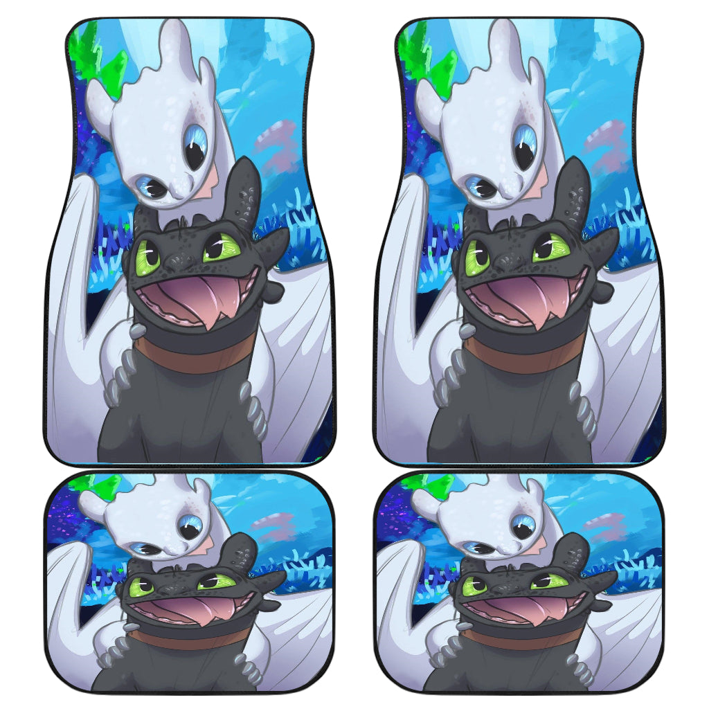 Toothless Light Fury Car Accessories for Floor Mats