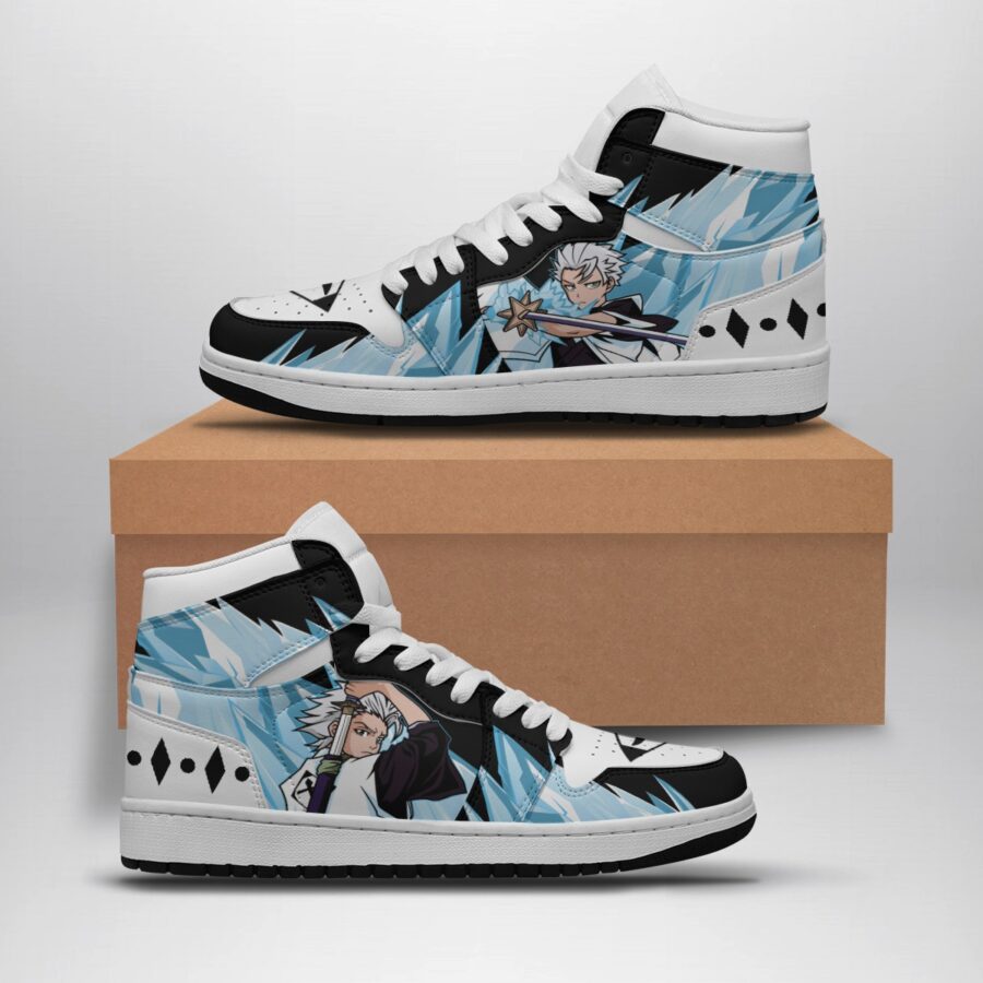 AnimeInspired Toshiro Hitsugaya Bleach Shonen Mid 1 Basketball Shoes
