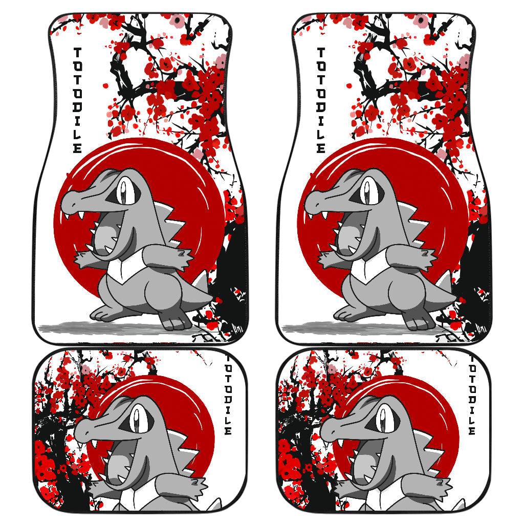 Totodile Pokemon Car Floor Mats - Japan Style Design