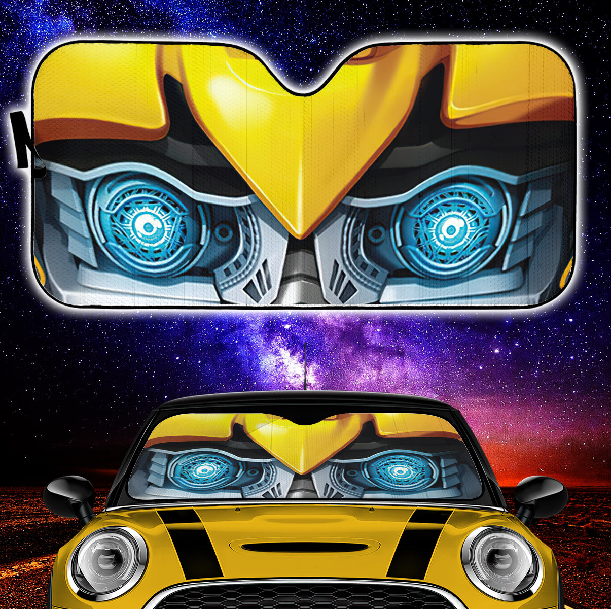 Bumblebee Transformer Custom Auto Sun Shades for Car Windshield