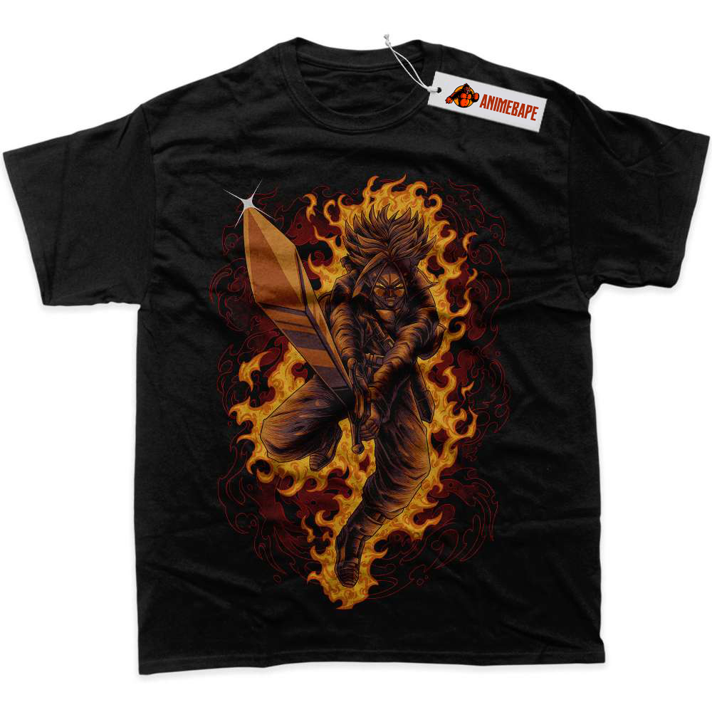 Dragon Ball Z Trunks Shirt, DBZ Anime Graphic Tee Trunks