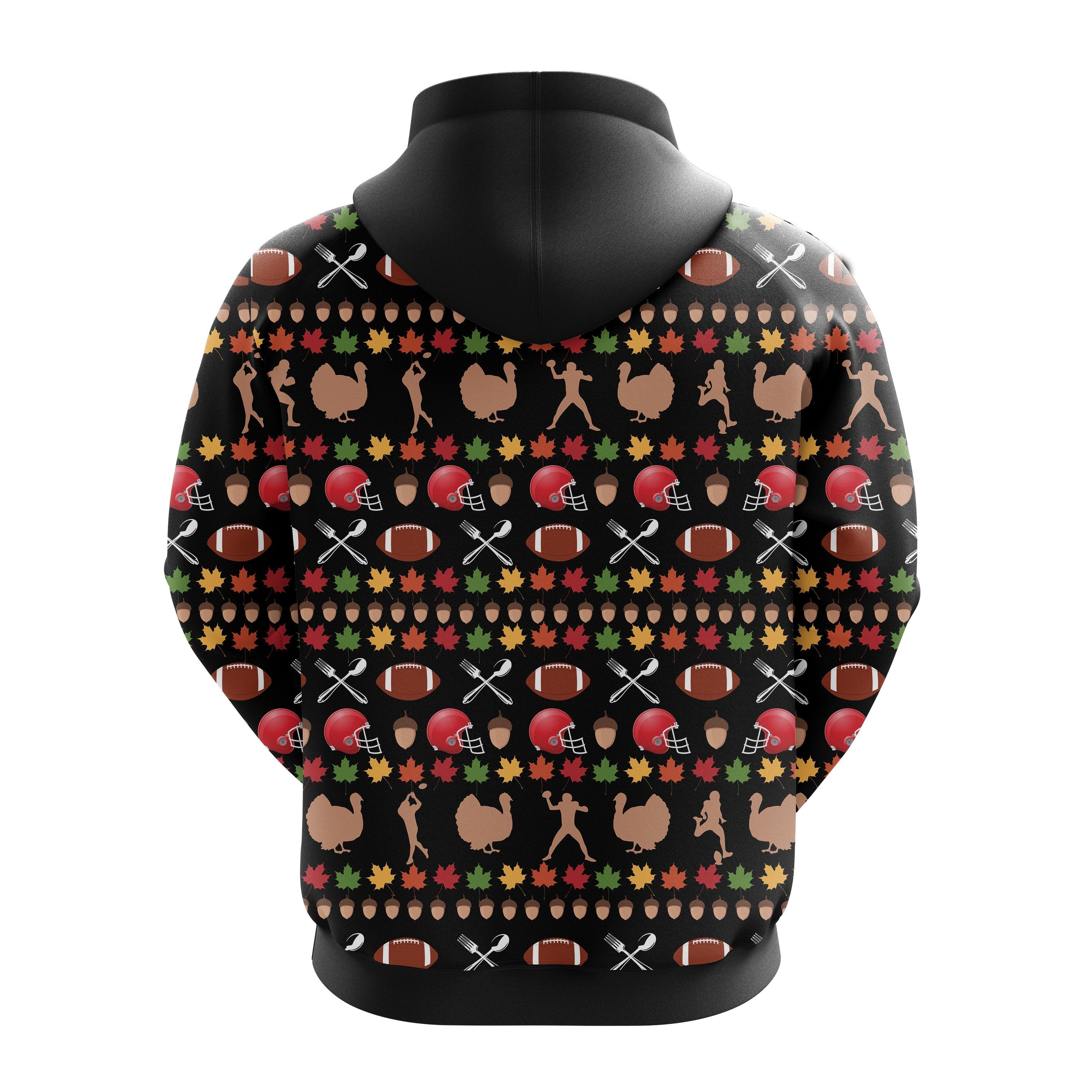 Cute Turkey Christmas Hoodie - Funny Ugly Sweater Gift Idea