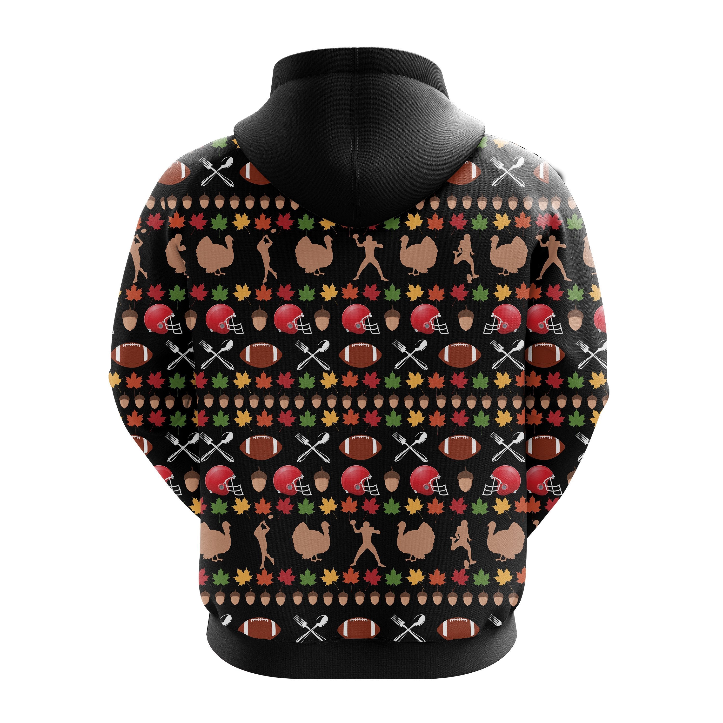 Cute Turkey Football Christmas Hoodie - Amazing Holiday Gift Idea