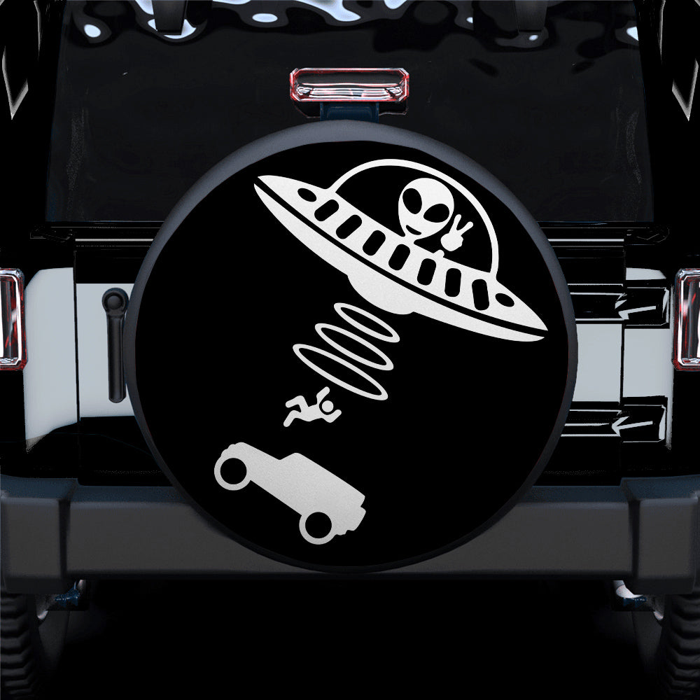 UFO Alien Jeep Spare Tire Covers for Campers Gifts