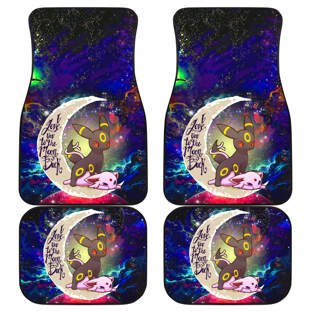 Eevee Evolution Umbreon Espeon Galaxy Car Floor Mats Accessories