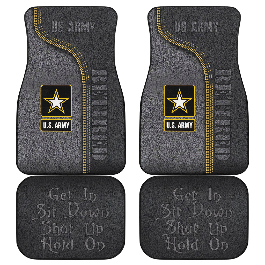 US Army Sit Down Shut Up Car Floor Mats - Betired Design