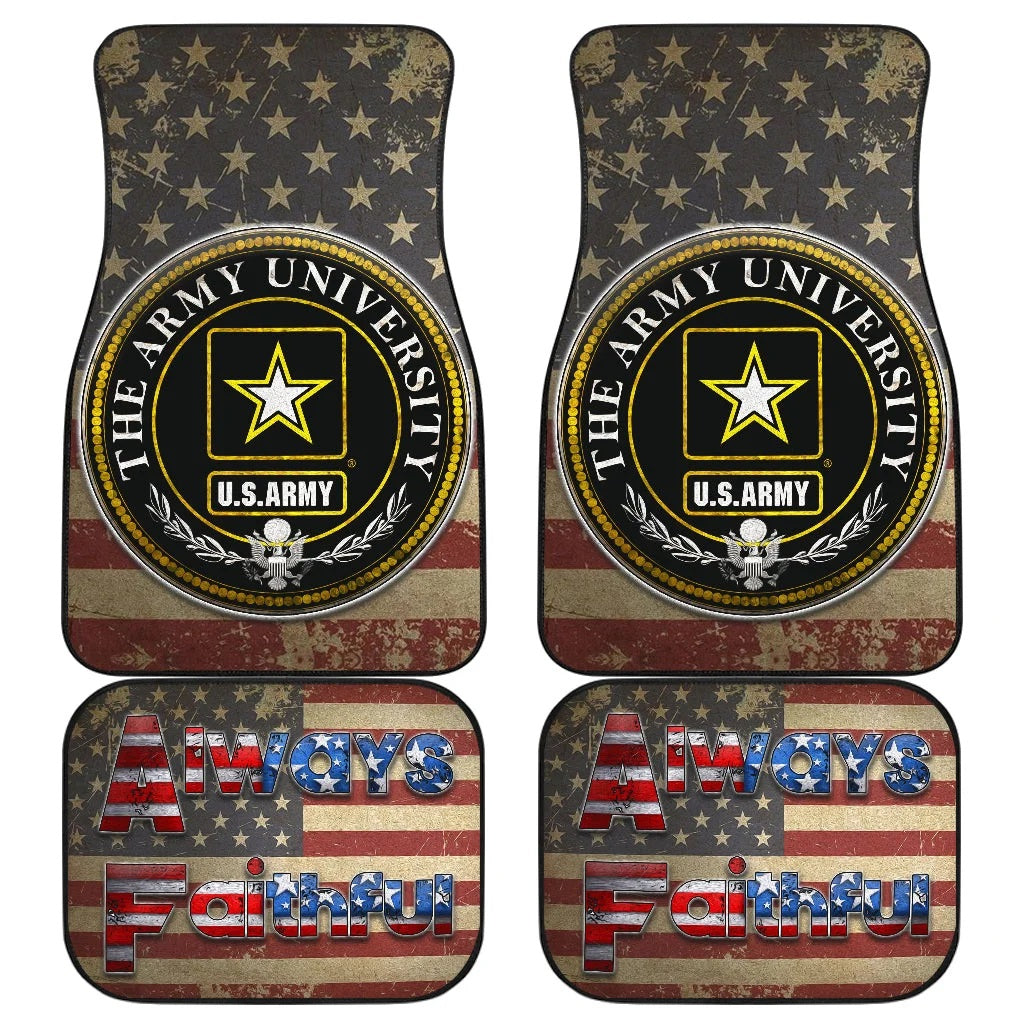 US Army Independence Day Always Faithful Car Floor Mats Accessories