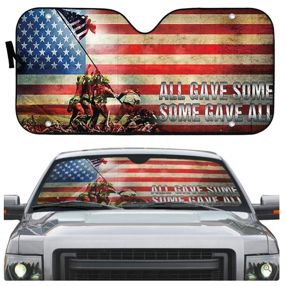 US Veteran Custom Auto Sun Shades Windshield Accessories Gift