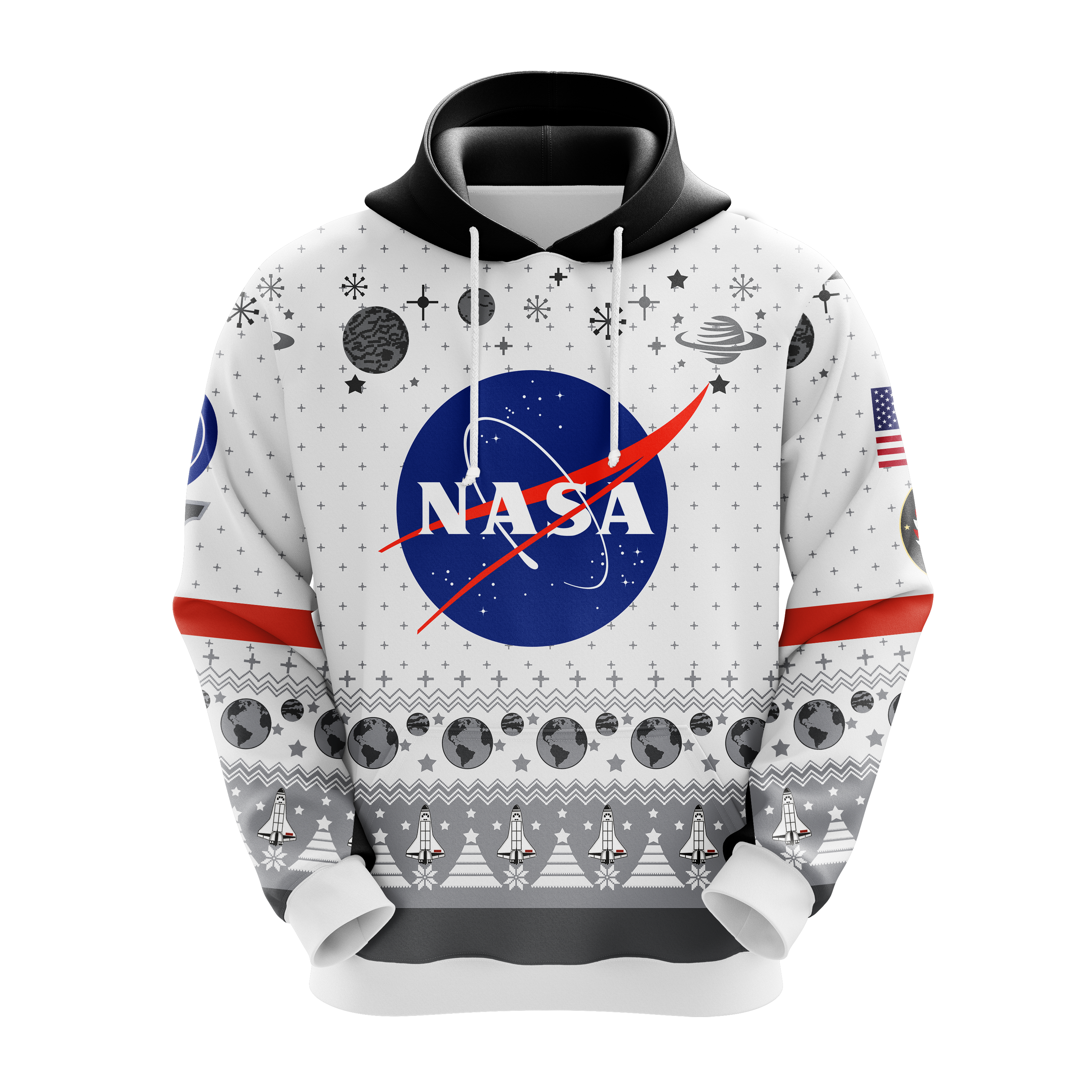 NASA USA Christmas Hoodie - Perfect Holiday Gift Idea
