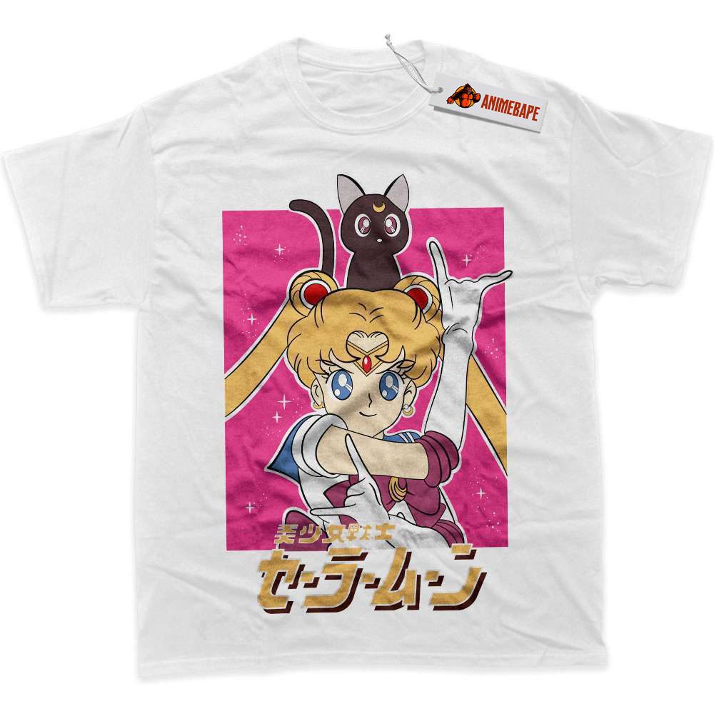 Sailor Moon Usagi Tsukino Graphic T-Shirt, Anime Shirt for Fans