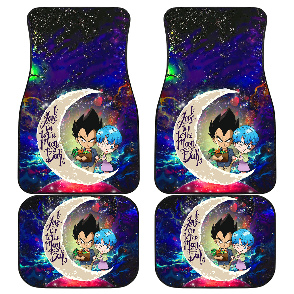 Dragon Ball Vegeta Bulma Love You To The Moon Galaxy Car Mats