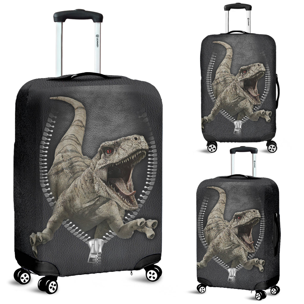 Travel Luggage Cover Trolley Case Dinosaur T-Rex Head Angry Rage Face  Protective Washable Suitcase Covers Fits 18