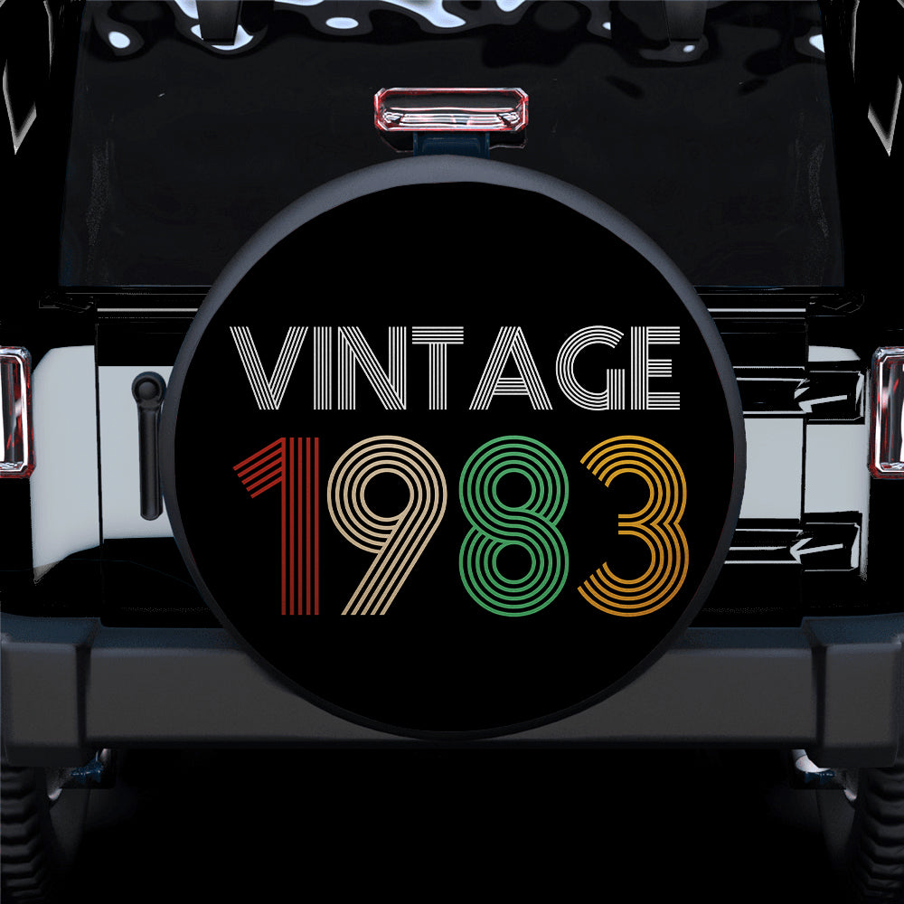 1983 Vintage Jeep Car Spare Tire Cover Gift for Campers