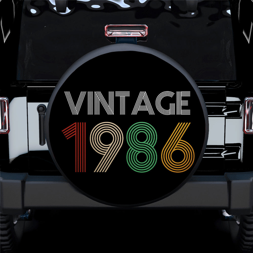 Vintage 1986 Jeep Car Spare Tire Covers Gift for Campers and Travelers