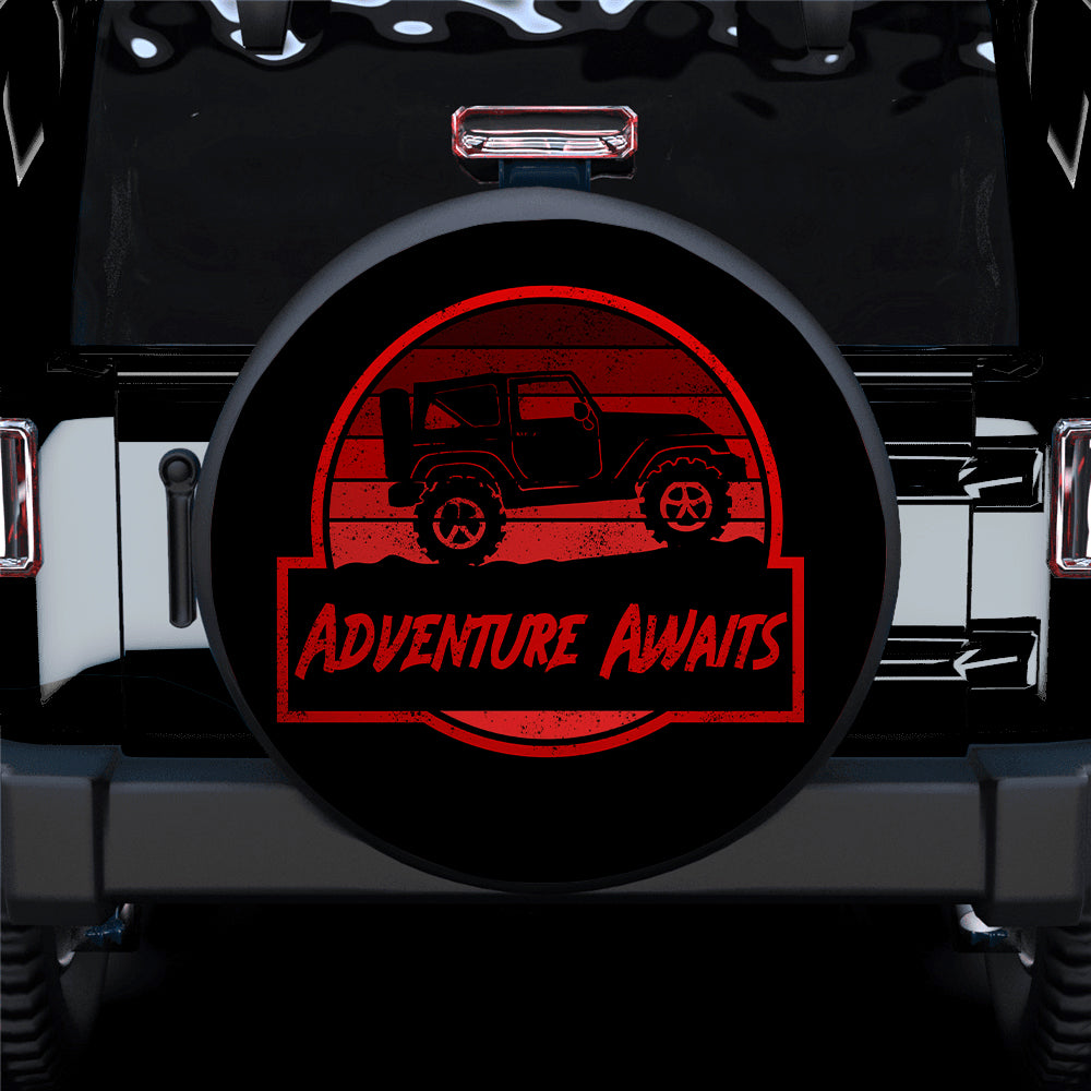 Vintage Jeep Spare Tire Covers - Adventure Awaits Gift for Campers