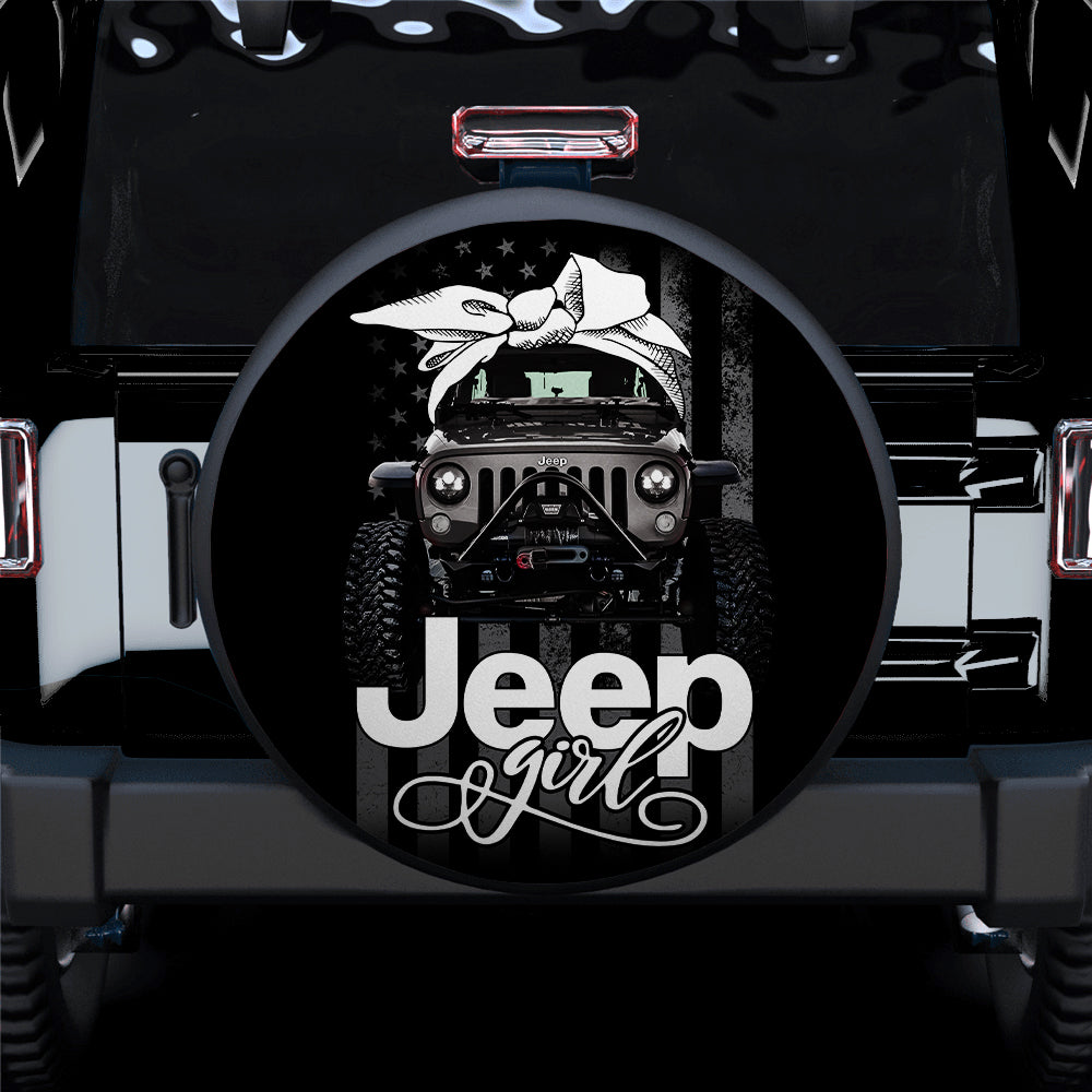 Personalized Off-road Girl Spare Tire Cover - Gift Idea For Off-road Lover/Halloween - My Broom Broke main image 1