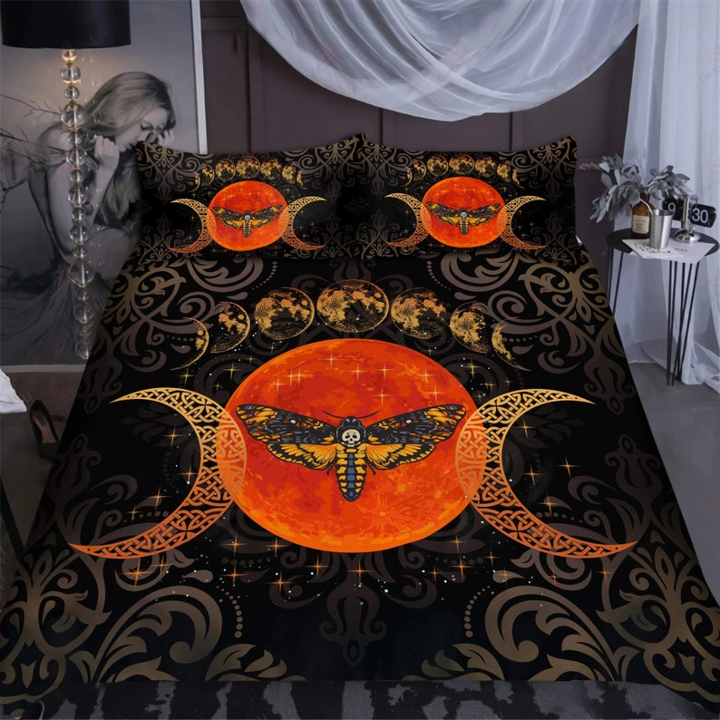 Witch Duvet Cover Bedding Set with 2 Pillowcases Witch