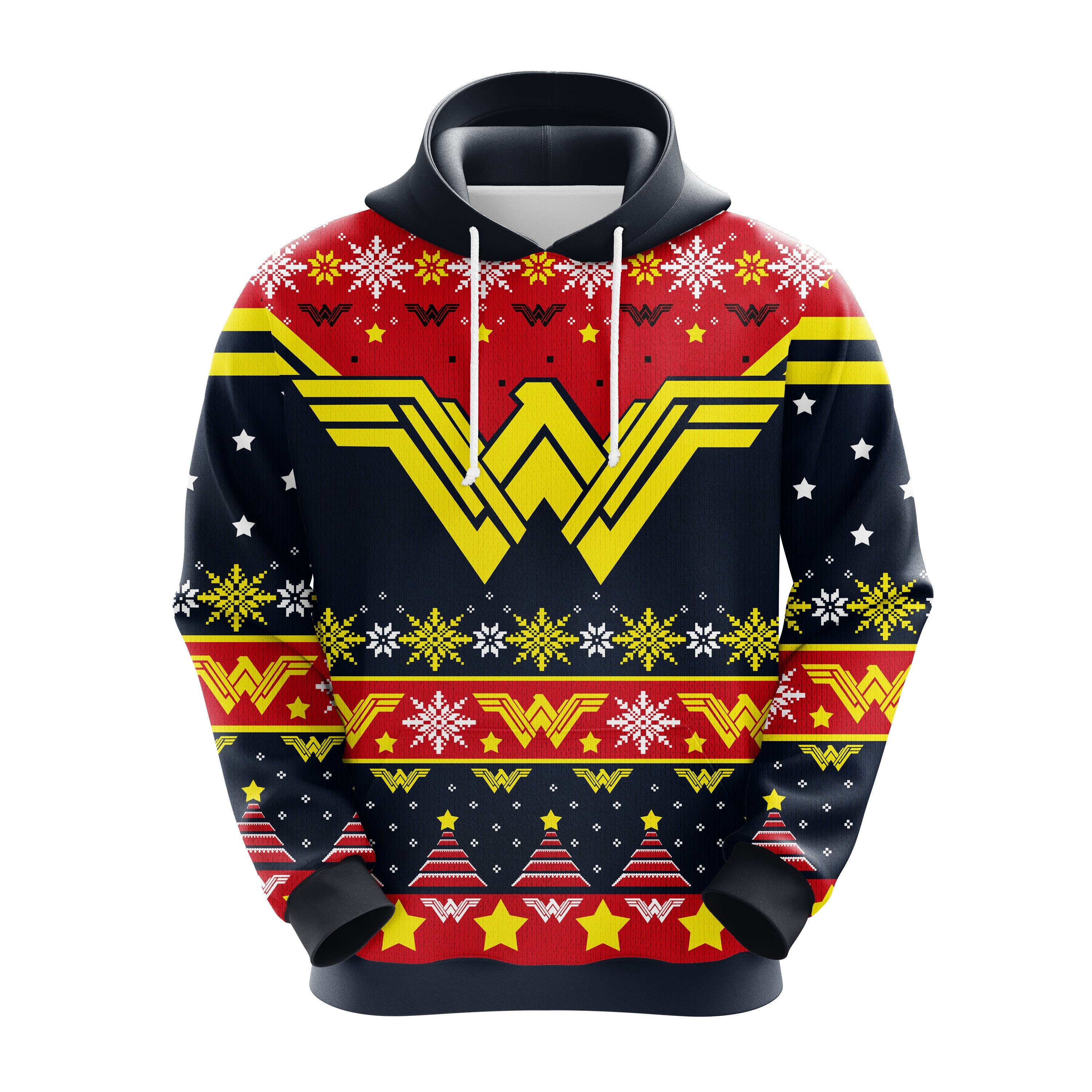 Wonder Woman Christmas Hoodie Cute Noel Mc Ugly Gift Idea