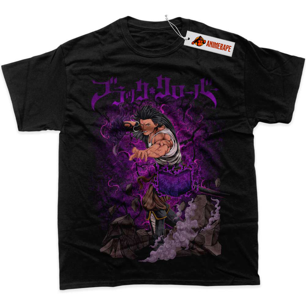 Yami Sukehiro Black Clover Anime Graphic T-Shirt, Mens Tee