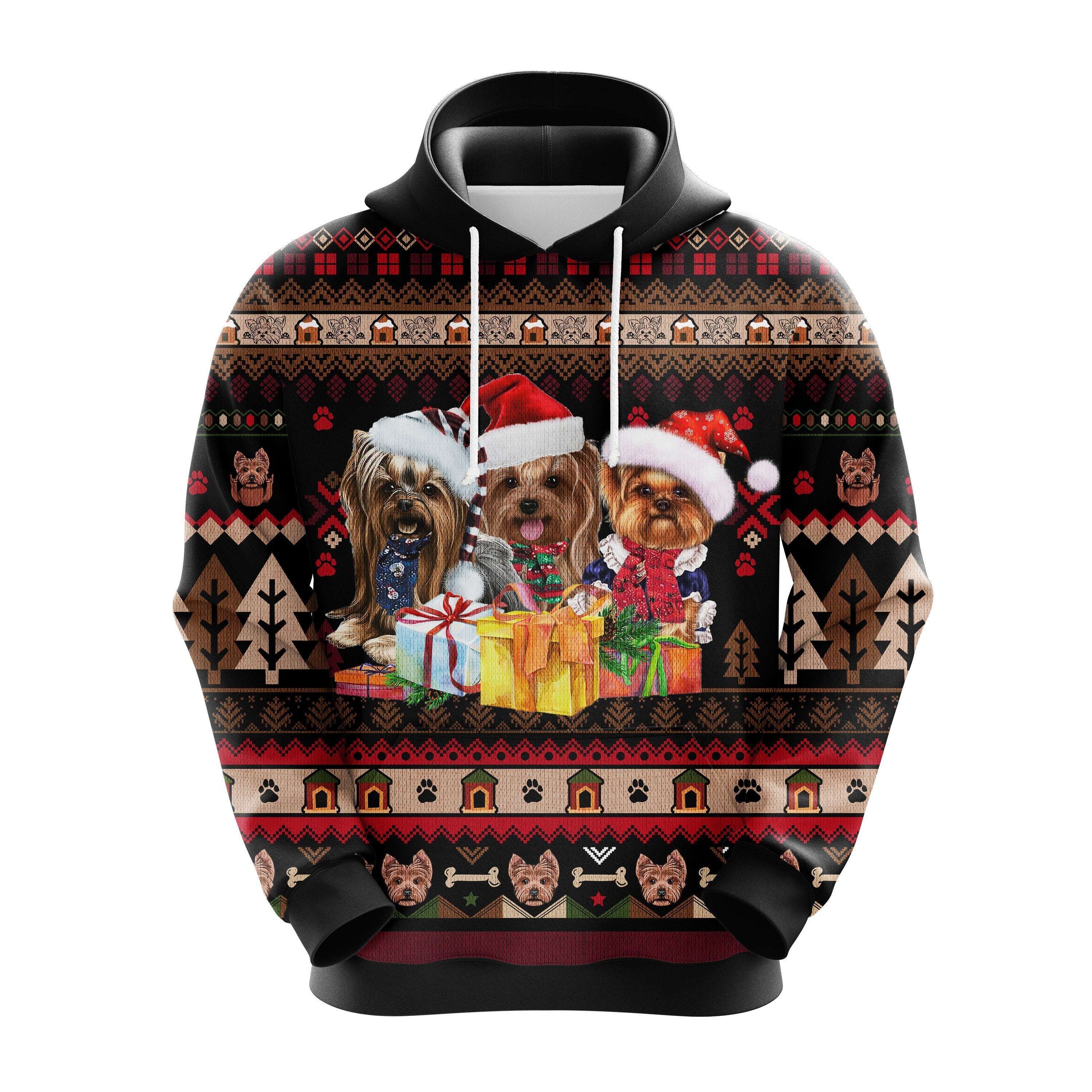 Cute Yorkshire Christmas Noel Mc Ugly Hoodie Gift Idea for