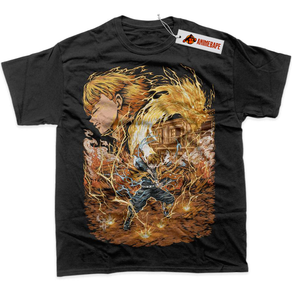 Zenitsu Agatsuma Demon Slayer Anime Graphic T-Shirt