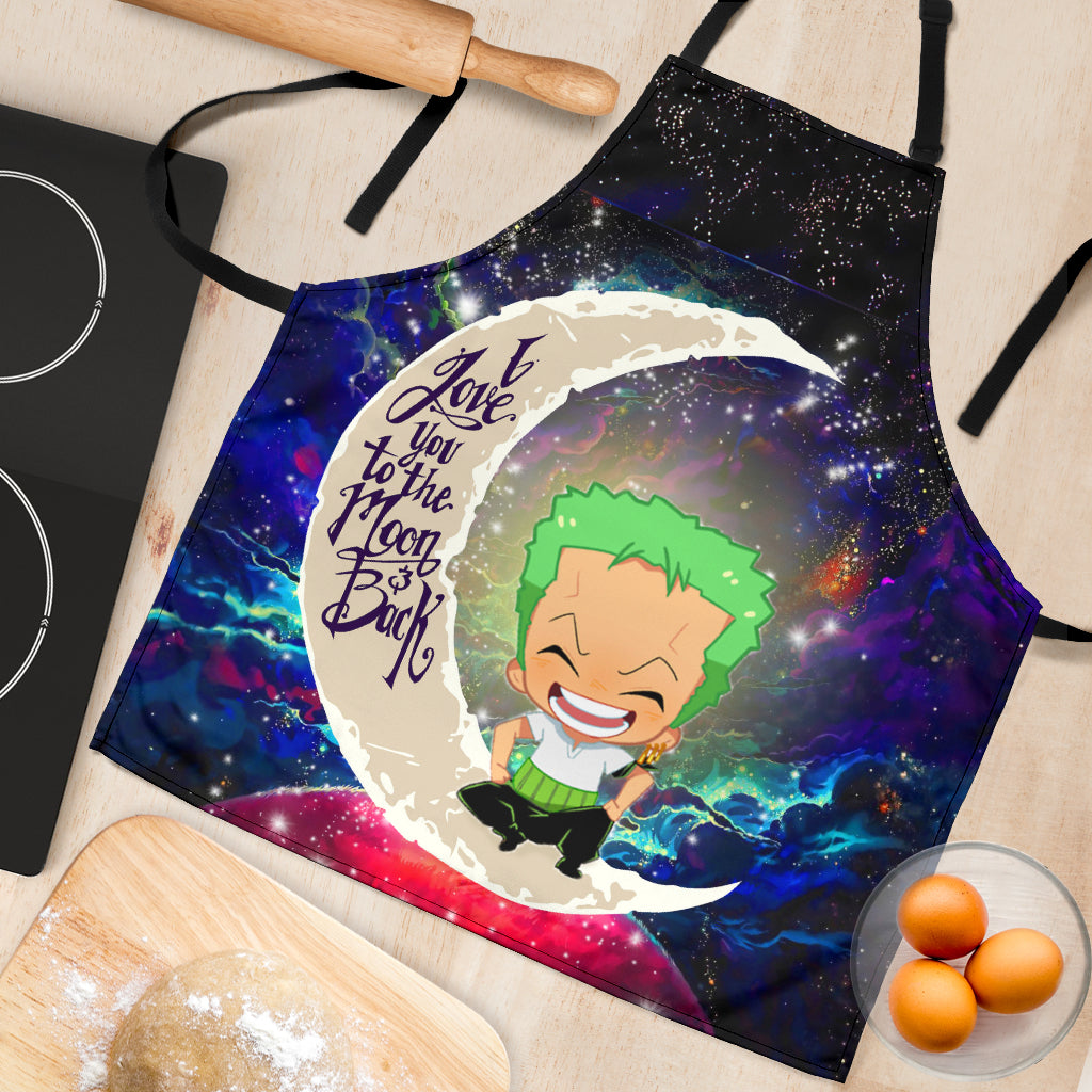 One Piece Galaxy Apron - Custom Love You To The Moon Gift for Chefs