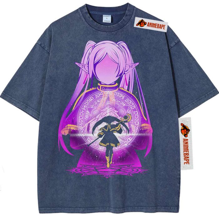 Frieren Beyond Journeys End Anime Vintage Tee Shirt for Fans - Image 10