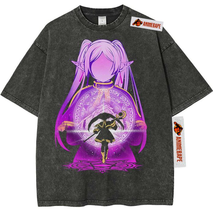 Frieren Beyond Journeys End Anime Vintage Tee Shirt for Fans - Image 9