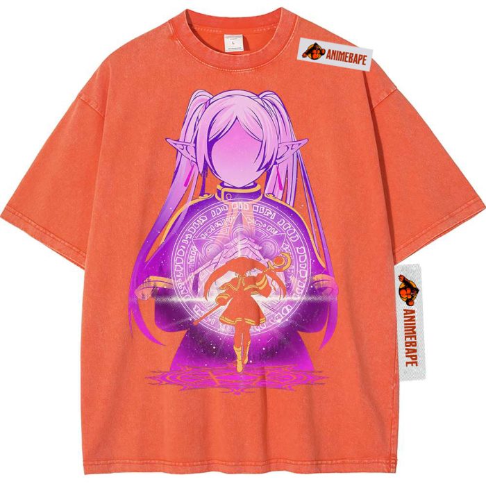 Frieren Beyond Journeys End Anime Vintage Tee Shirt for Fans - Image 6