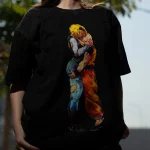 Dragon Ball Z Android 18 and Krillin Vintage Anime Shirt Tee - Image 3