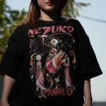 Demon Slayer Nezuko Kamado Vintage Tee, Anime Shirt for Fans - Image 2
