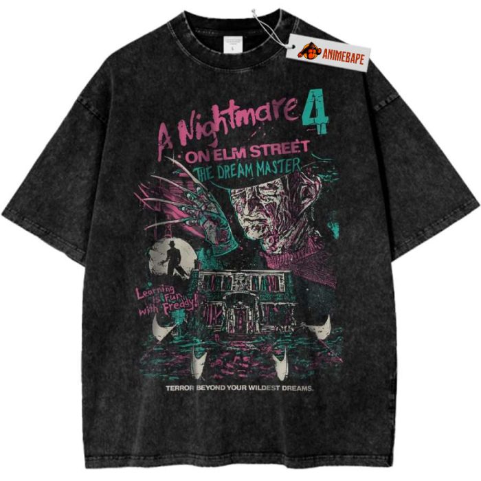 Freddy Krueger Shirt, A Nightmare on Elm Street Shirt, Horror Movie Shirt, Vintage T Shirt Black S 1