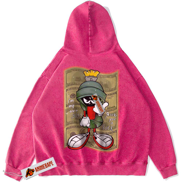 Looney Tunes Marvin the Martian Vintage Animated Hoodie - Image 3