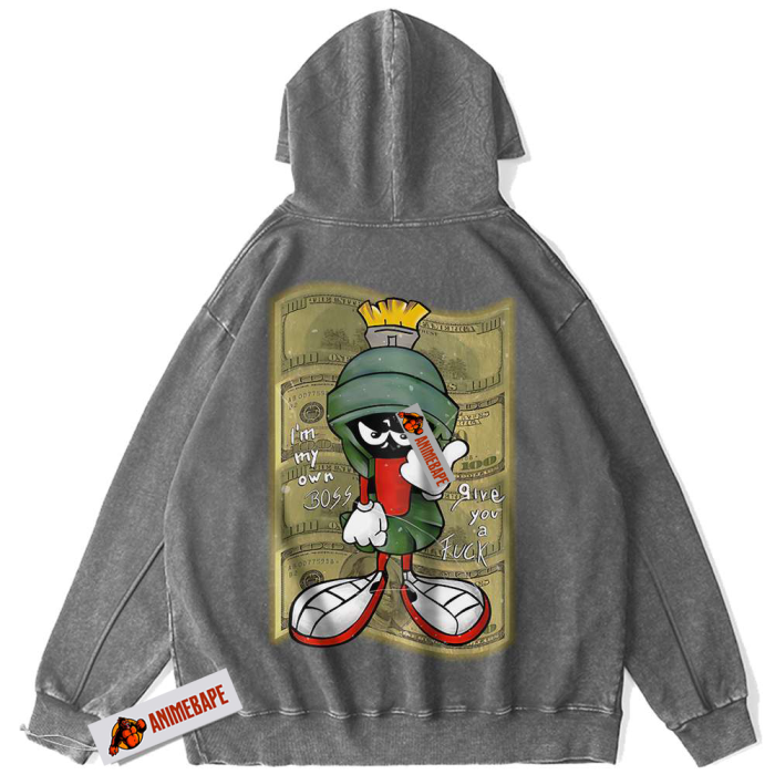Looney Tunes Marvin the Martian Vintage Animated Hoodie - Image 4