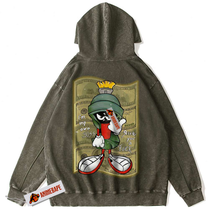 Looney Tunes Marvin the Martian Vintage Animated Hoodie - Image 2
