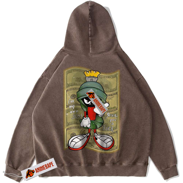 Looney Tunes Marvin the Martian Vintage Animated Hoodie - Image 2