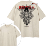 Ymir Fritz Attack on Titan Vintage T-Shirt, 2-Sided Anime Shirt