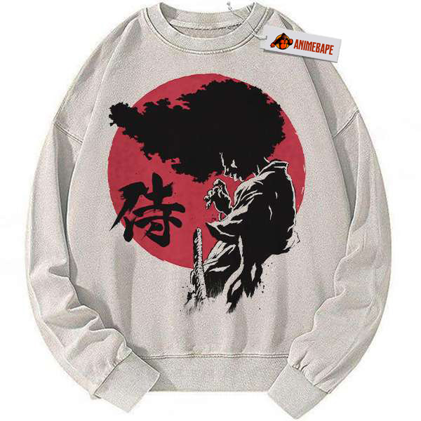 Afro Samurai Anime Vintage Sweatshirt, Cozy Graphic Sweater