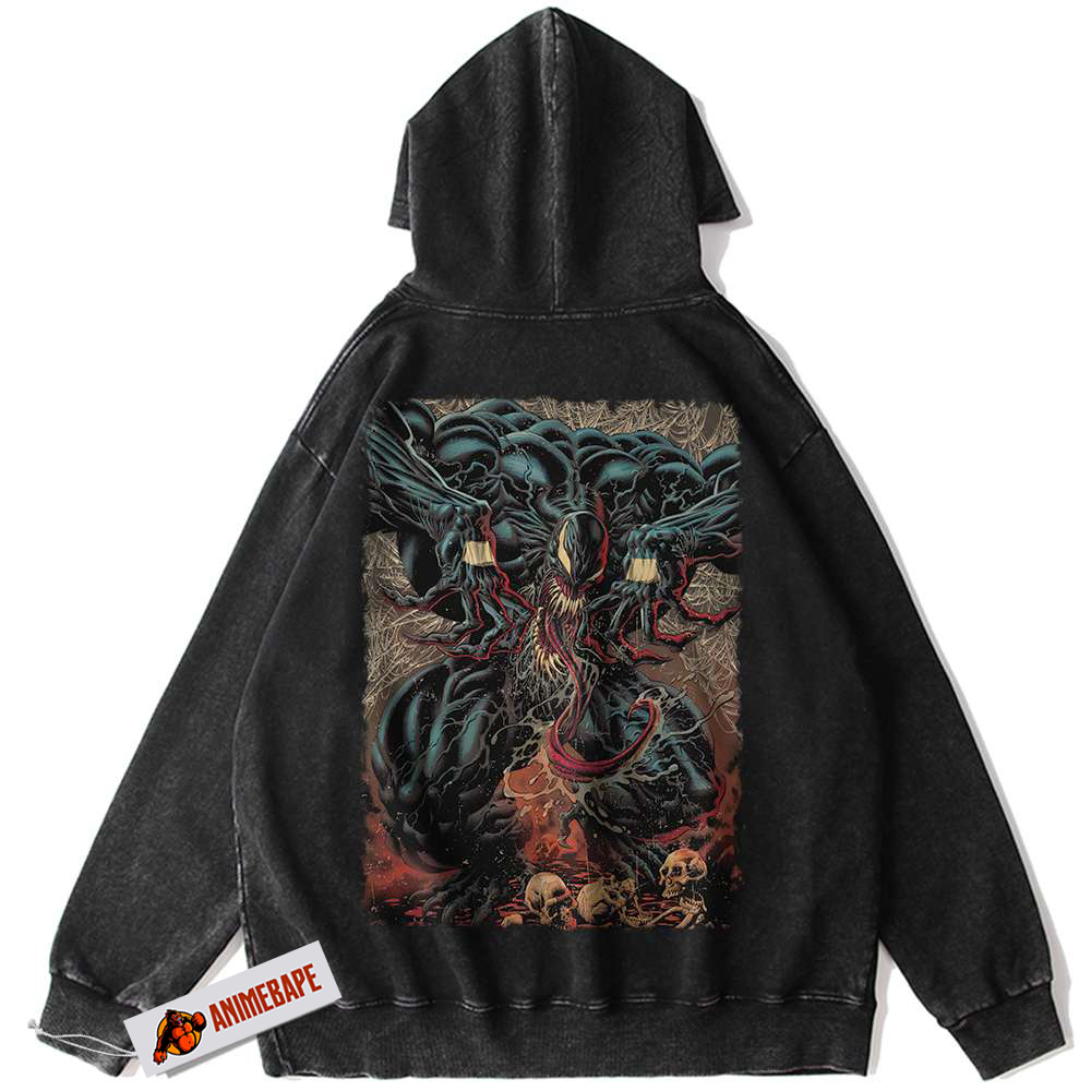 Agent Venom Vintage Hoodie for Marvel Comics Fans Agent