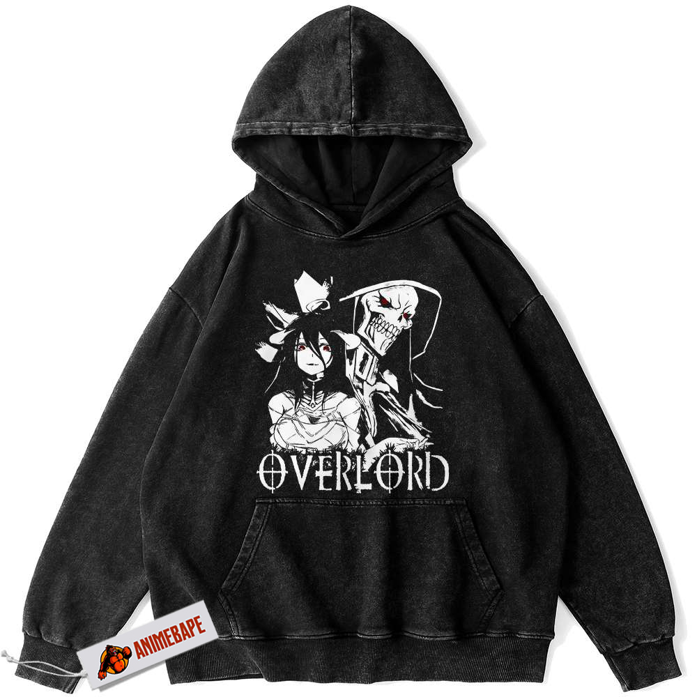 Ainz Ooal Gown Albedo Hoodie, Vintage Overlord Anime Hoodie