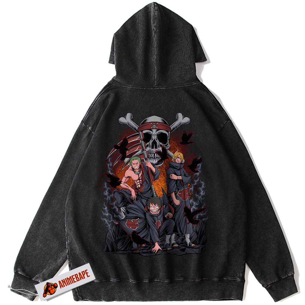 Akatsuki One Piece Anime Vintage Hoodie for Casual Wear