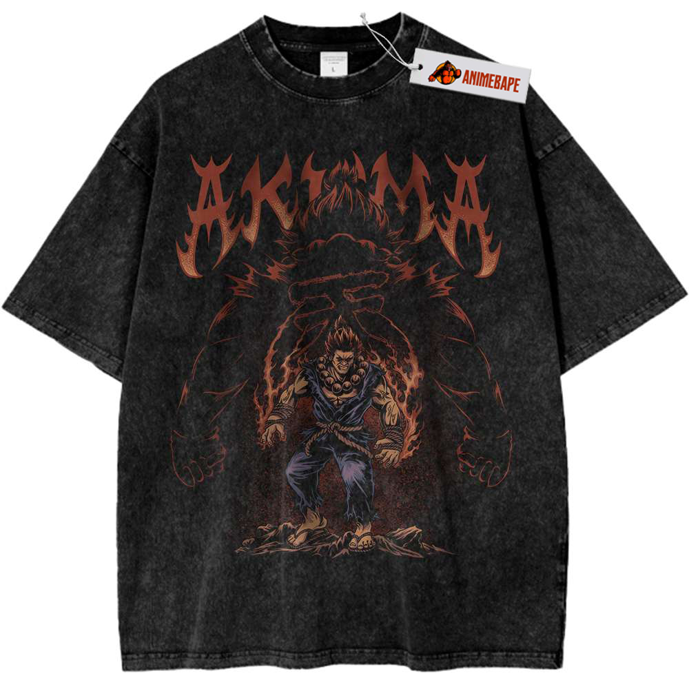 Street Fighter Akuma Vintage T-Shirt, Game Tee for Fans