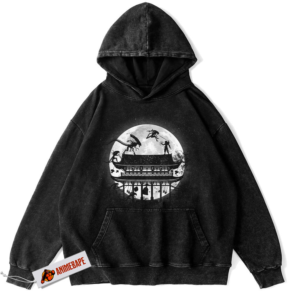 Alien vs Predator Vintage Movie Hoodie - Mens & Womens Apparel