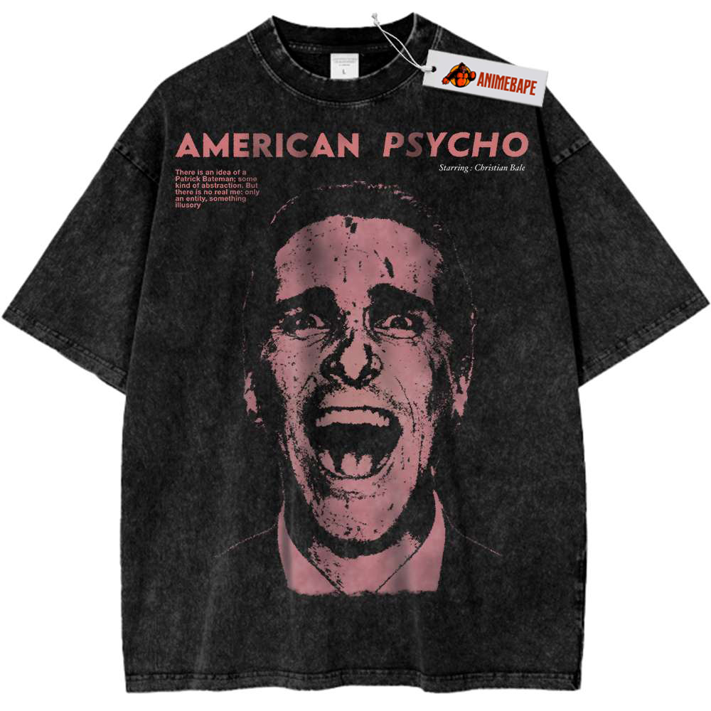 American Psycho Vintage T-Shirt, Halloween Horror Themed Shirt