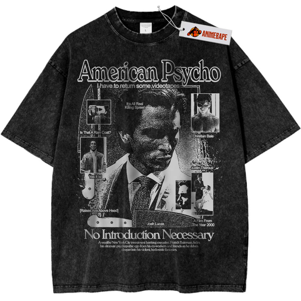 American Psycho Vintage T-Shirt, Horror Halloween Shirt