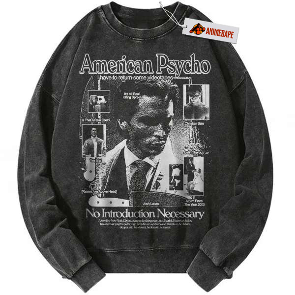 American Psycho Halloween Horror Vintage Sweatshirt