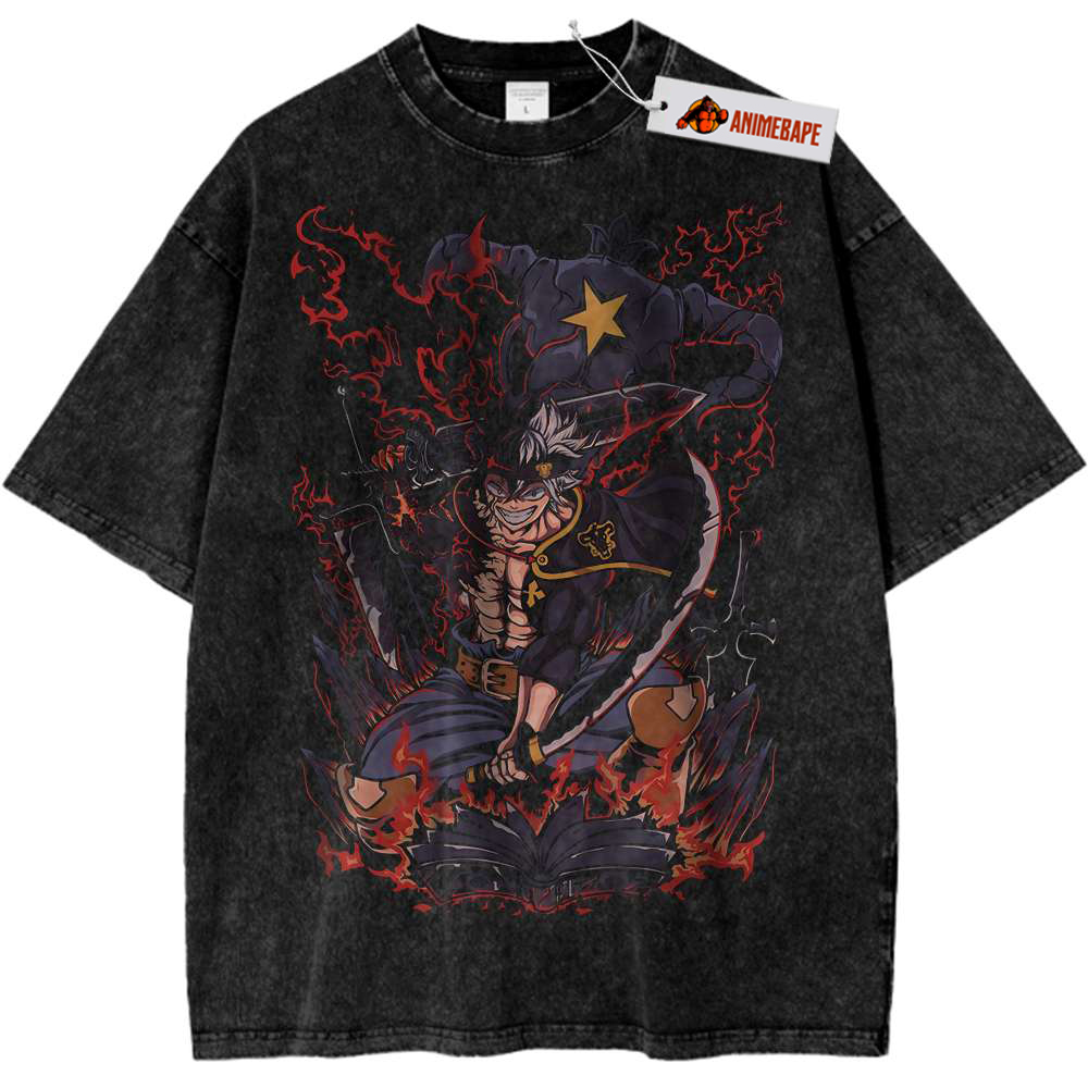 Black Clover Asta Vintage Anime Shirt – Graphic T-Shirt